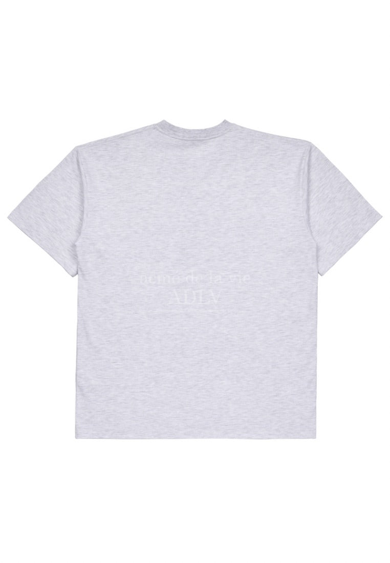 Script Flag Logo Short Sleeve T-Shirt Melange