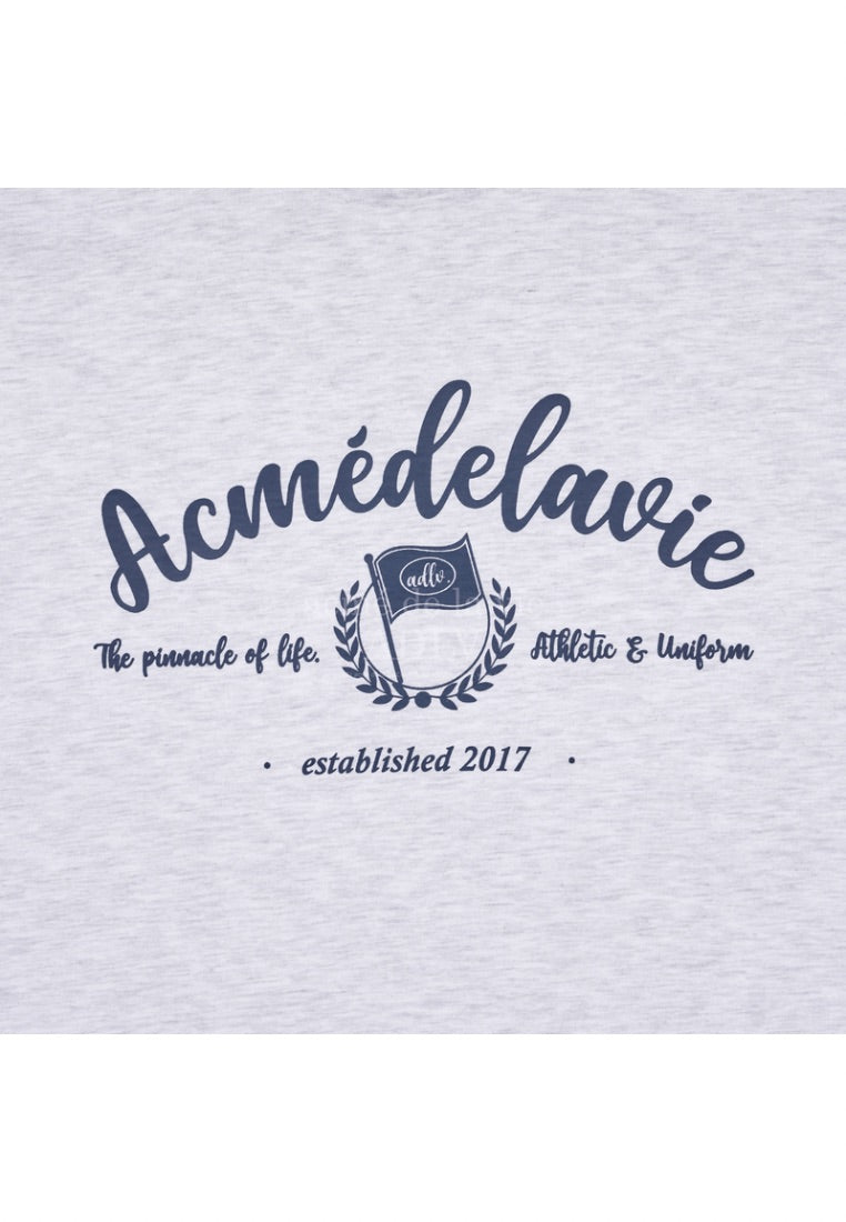 Script Flag Logo Short Sleeve T-Shirt Melange