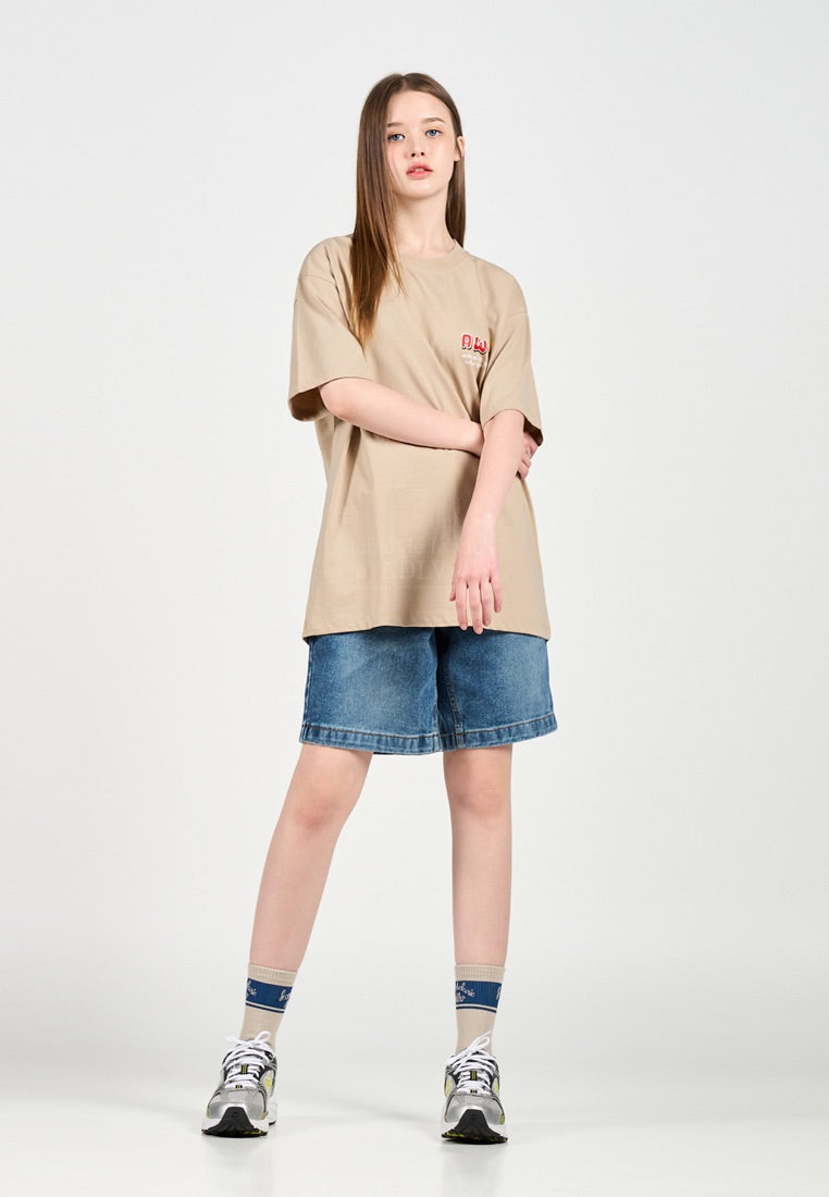 Mountain Tiger Short Sleeve T-Shirt Beige