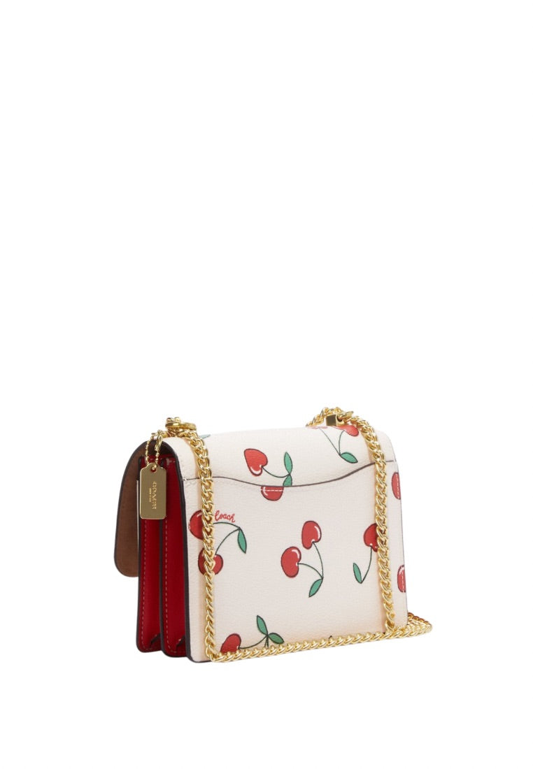 Mini Klare Crossbody With Heart Cherry Print Chalk Multi