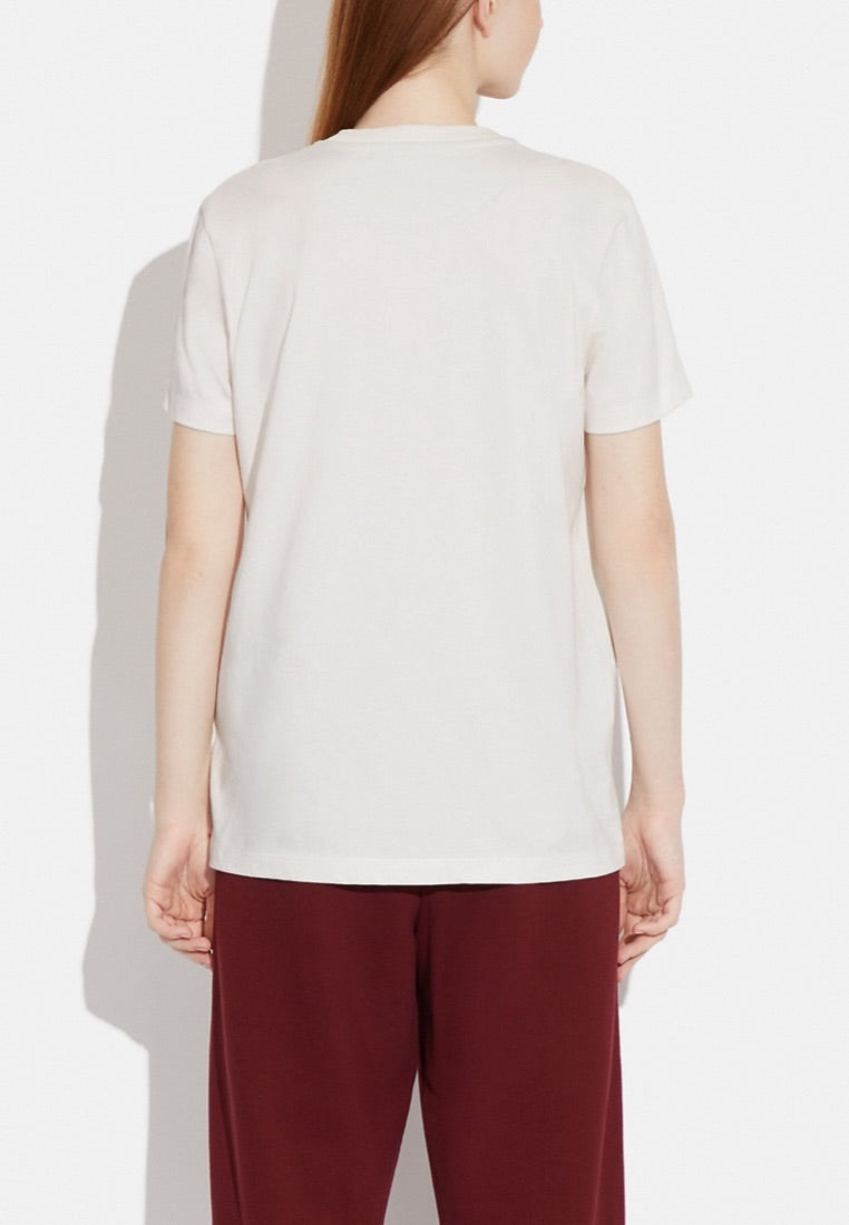 Coach X Peanuts Signature Snoopy T Shirt White