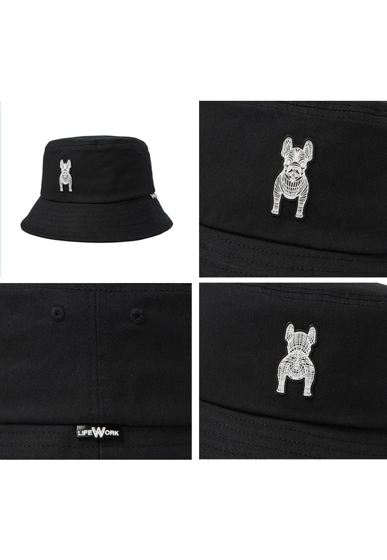 Standing Radog Bucket Hat Black