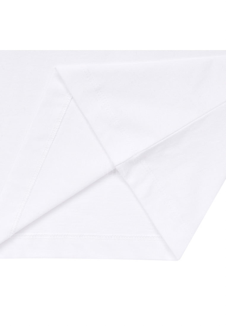 Circle Logo Artwork Basic Short Sleeve T-Shirt White