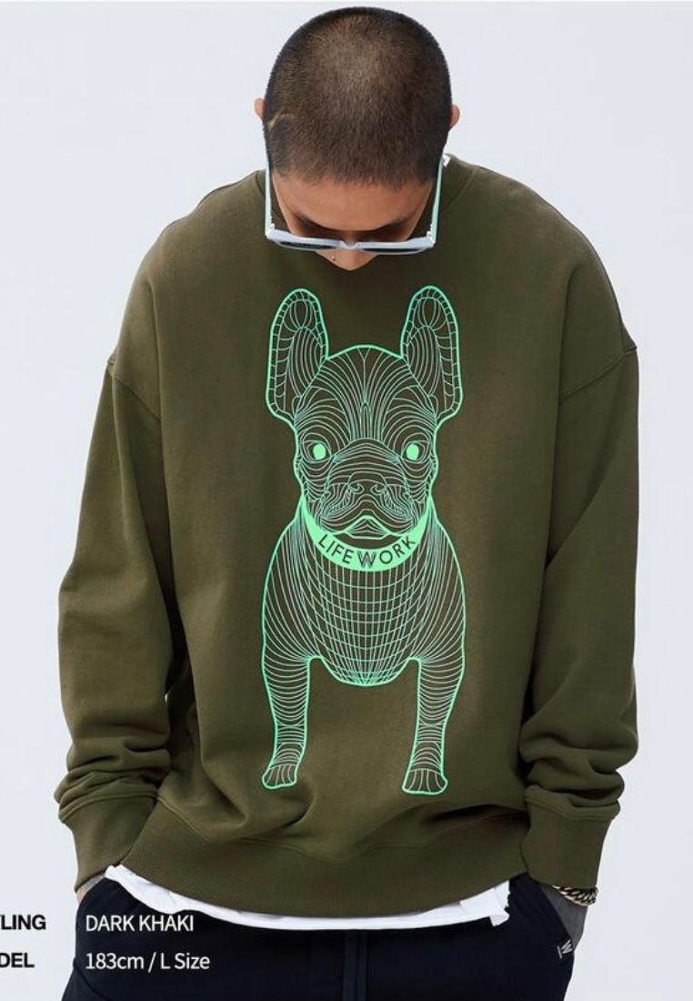 Big Radog Sweatshirt Dark Khaki