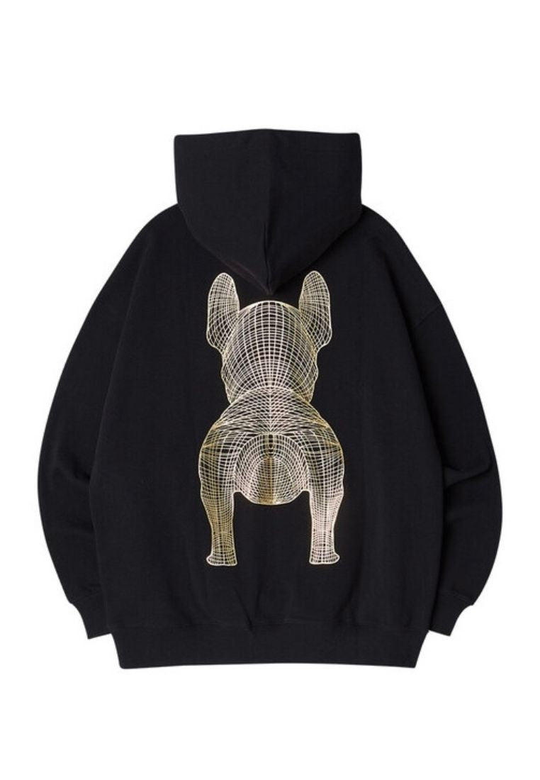Gold Big Radog Hoodie Black