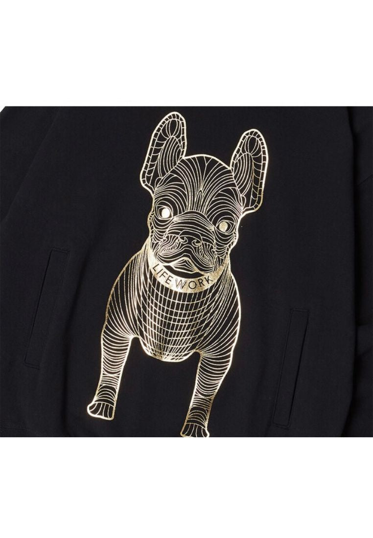 Gold Big Radog Hoodie Black