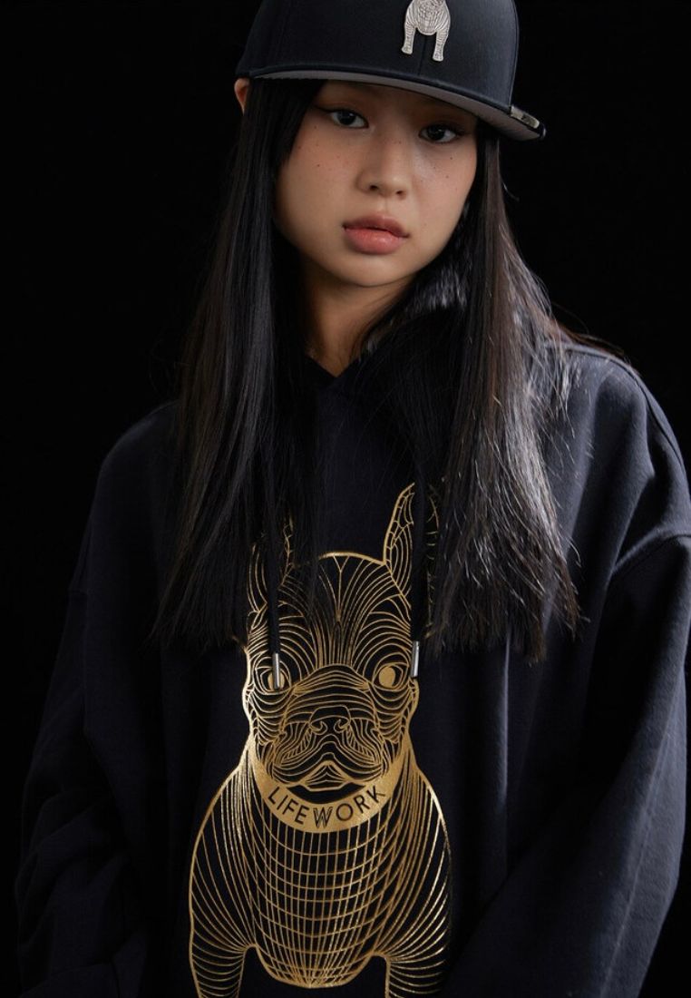 Gold Big Radog Hoodie Black