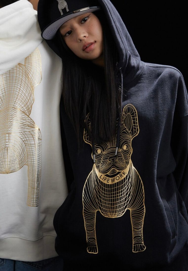 Gold Big Radog Hoodie Black