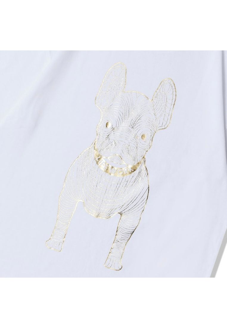 Gold Big Radog T-Shirt Pattern White