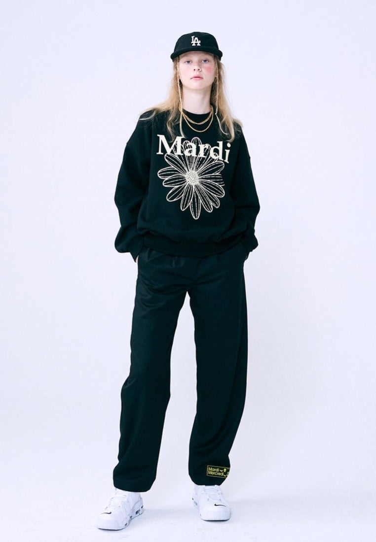 Sweatshirt Flower Mardi Black Cream