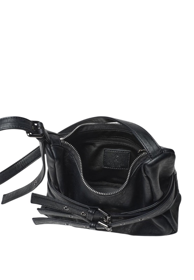 Trio Belt Mug Bag M Nappa Matt Black