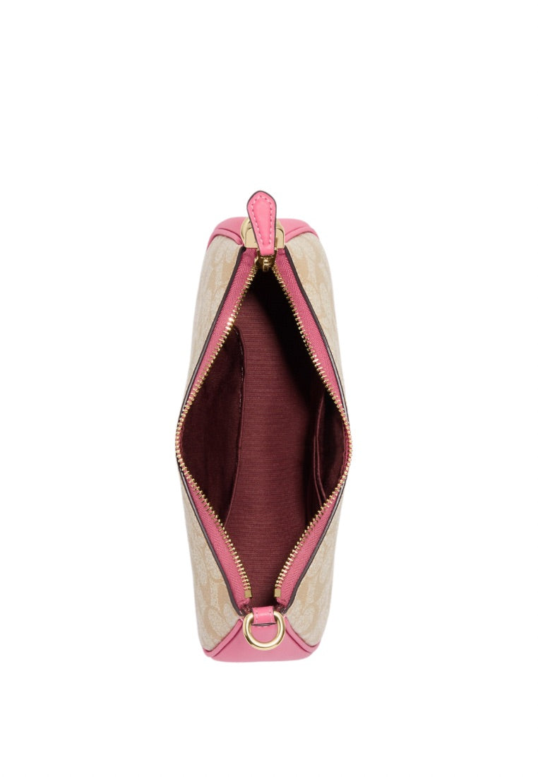 Teri Shoulder Bag In Signature Canvas Light Khaki Petunia