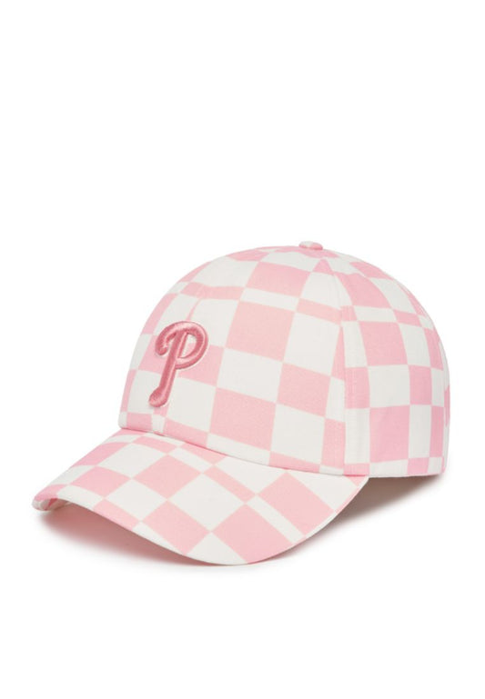 Checkerboard Unstructured Ball Cap PHILADELPHIA PHILLIES pink