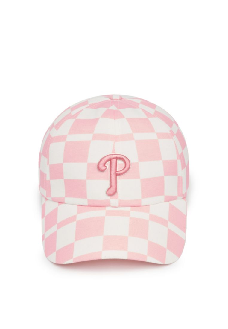 Checkerboard Unstructured Ball Cap PHILADELPHIA PHILLIES pink