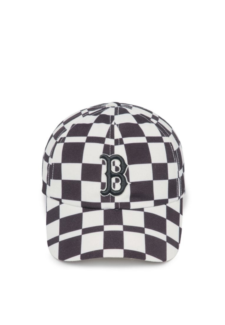Checkerboard Unstructured Ball Cap BOSTON RED SOX black