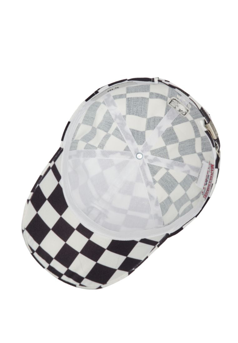 Checkerboard Unstructured Ball Cap BOSTON RED SOX black