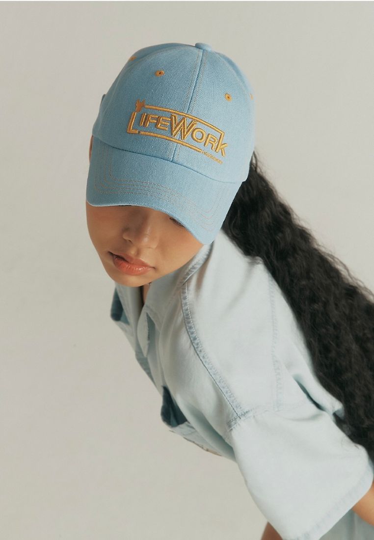 Stitch Denim Soft Ballcap Indigo