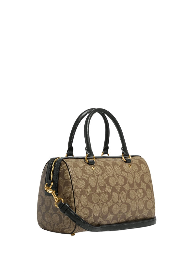 Rowan Satchel In Signature Canvas Amazon Green