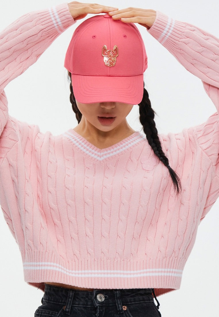 Metal Radog Face Ball Cap Pink