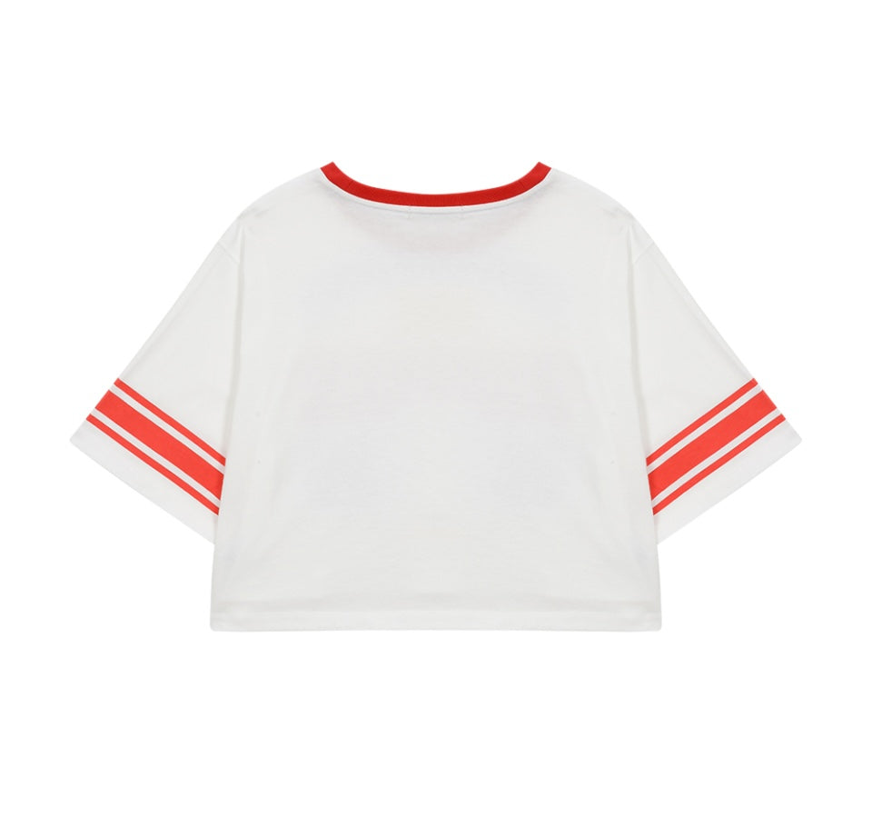 Pop Star Semi Crop T-Shirt F Ria