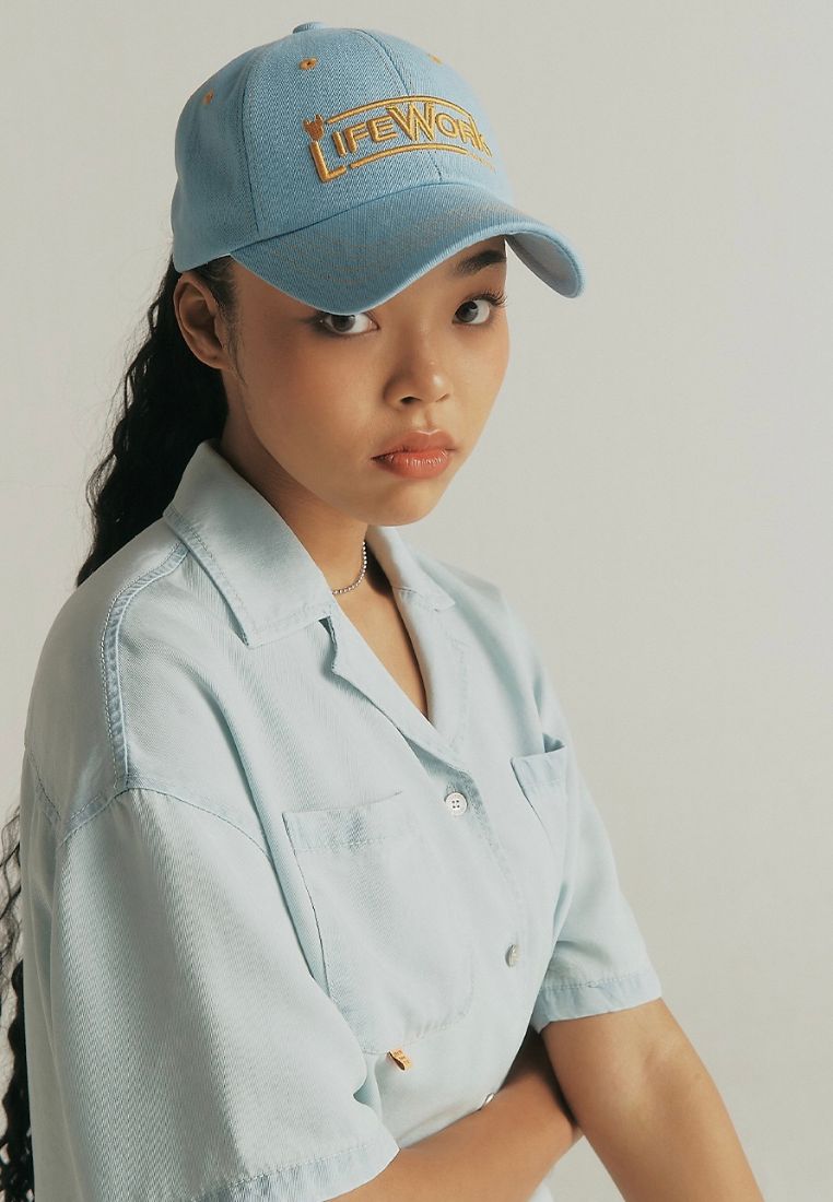 Stitch Denim Soft Ballcap Indigo