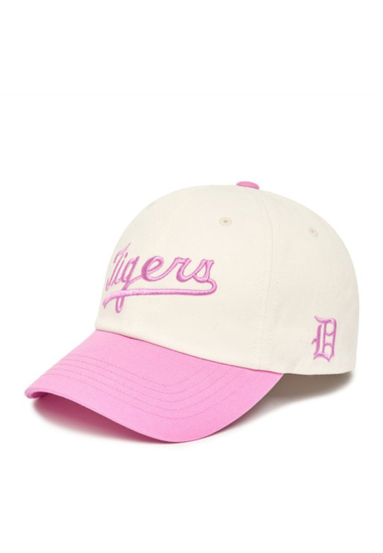 Cursive Color Block Unstructured Ball Cap DETROIT TIGERS Violet