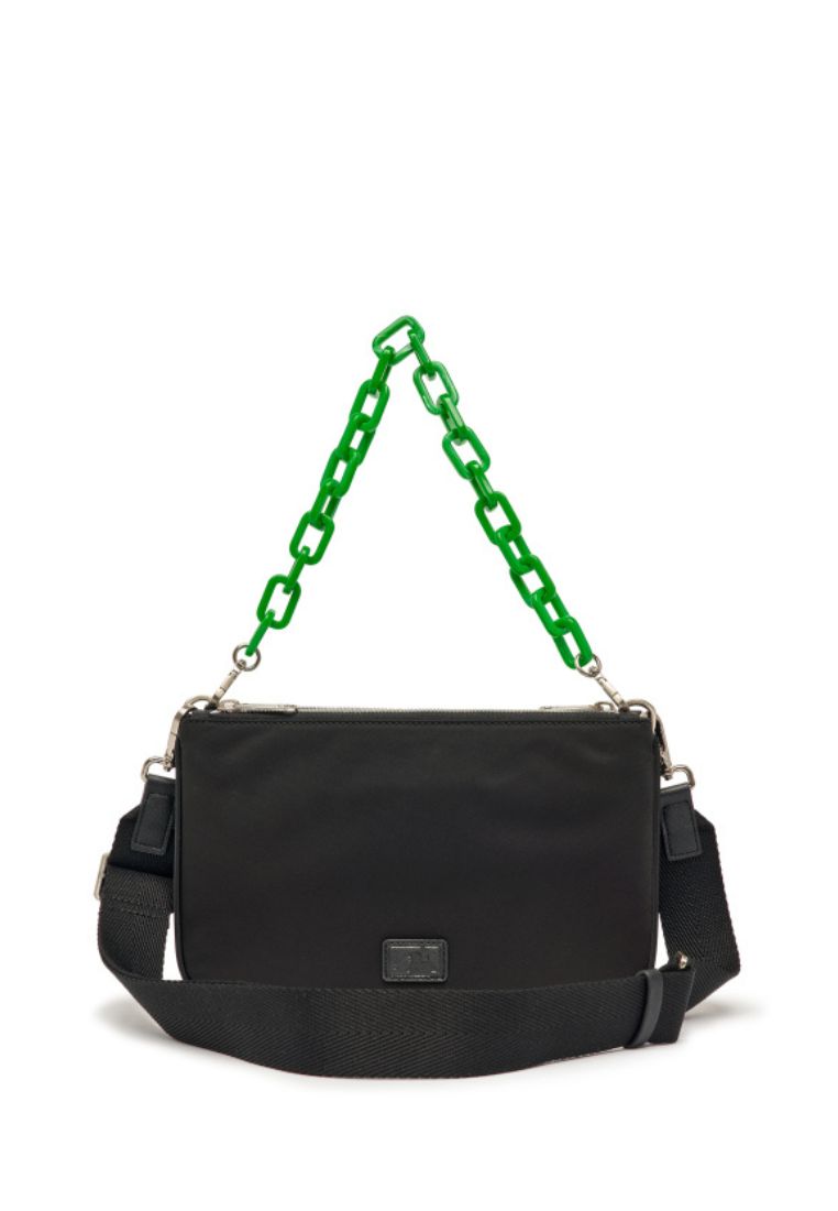 Chain Strap Nylon Cross Bag NEW YORK YANKEES black