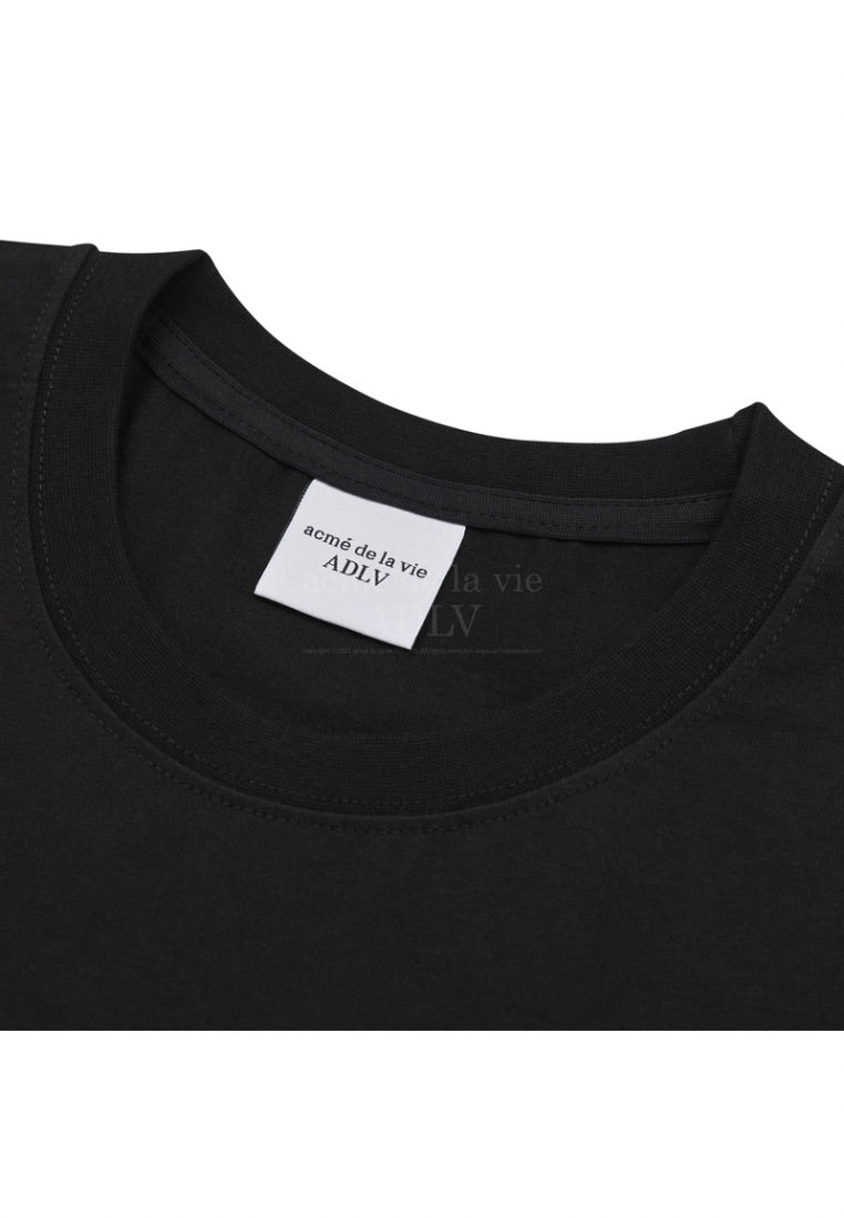DTP Dandelion Boy Baby Face Short Sleeve T-Shirt Black