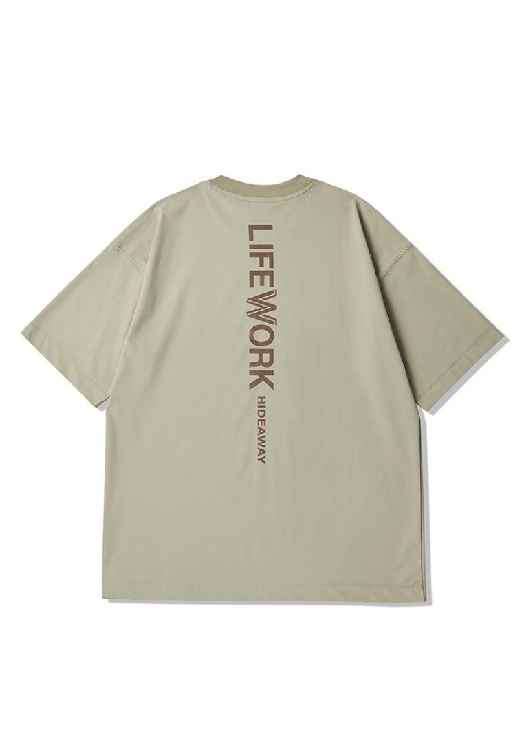 Venturi Relax Short Sleeve T-Shirt Beige