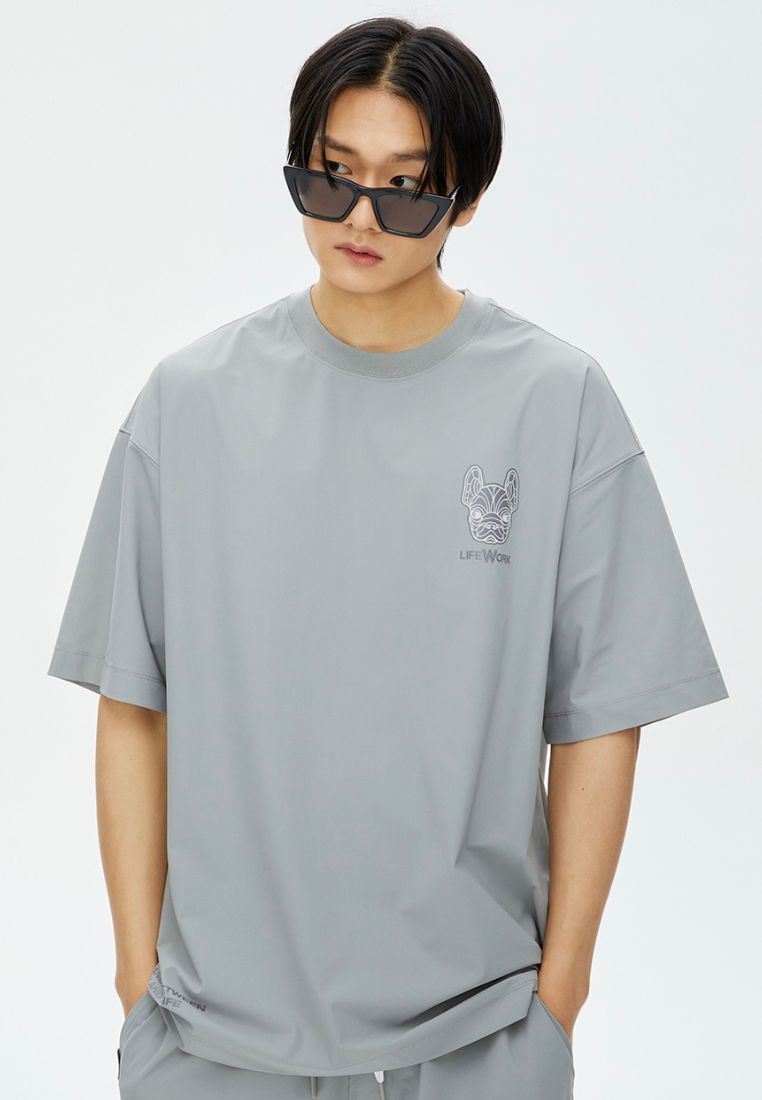 Venturi Relax Short Sleeve T-Shirt Light Grey