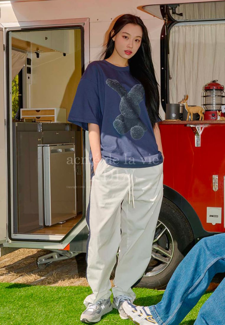 Navy Fuzzy Rabbit Short Sleeve T-Shirt