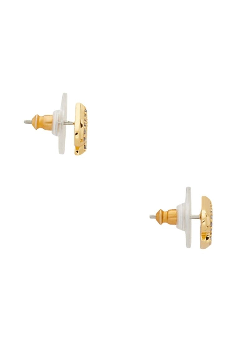 Everyday Spade Pave Studs gold