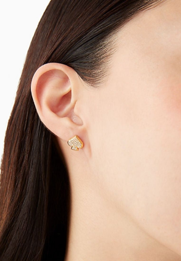 Everyday Spade Pave Studs gold
