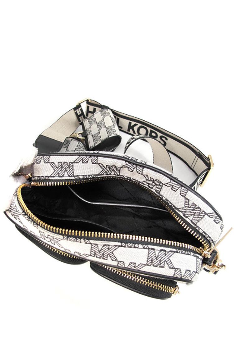 Jet Set Medium Pocket Crossbody With Attachments Black Multi