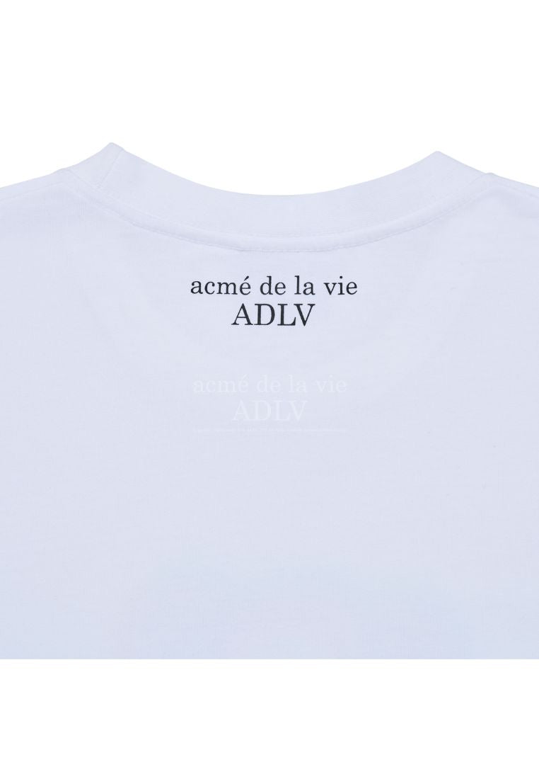 Metal Line Bear Short Sleeve T-Shirt White