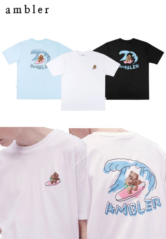 Overfit T-Shirt Surfing Bear new