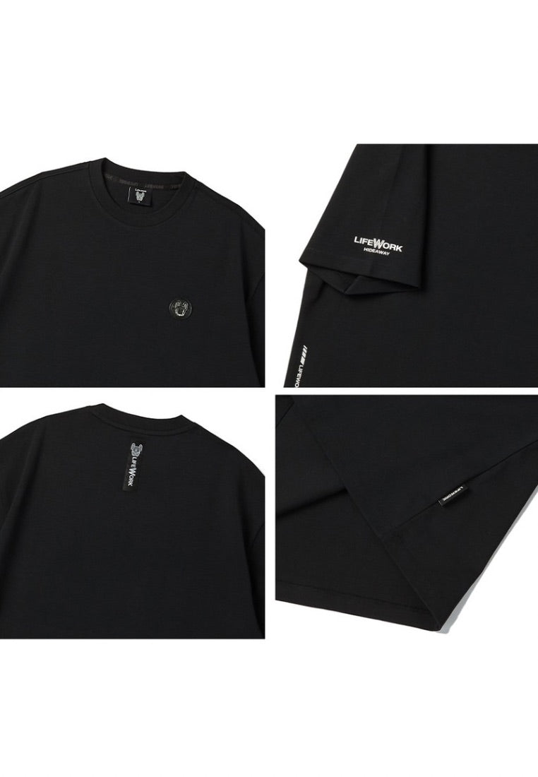 Radog Leather Wappen T-Shirt Black