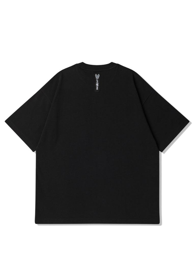 Flame Figure T-Shirt Black