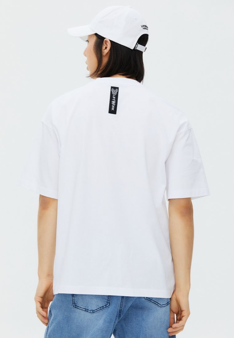 Flame Figure T-Shirt White