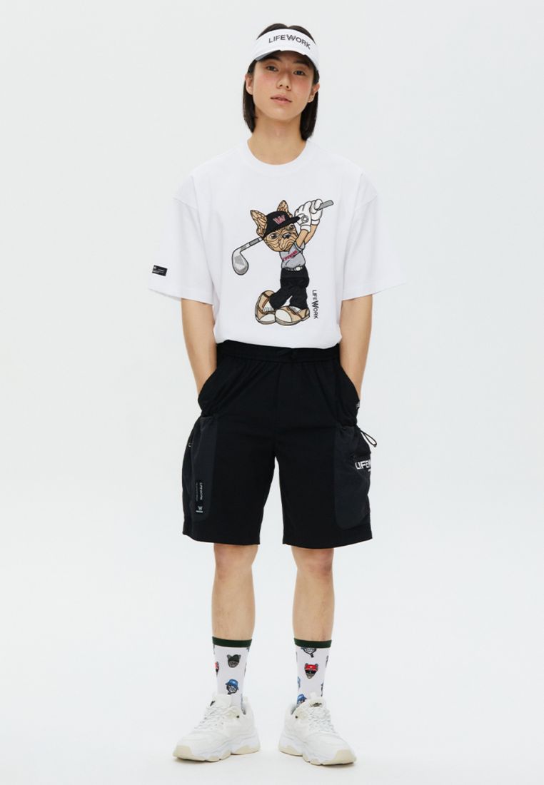 Golf Hip Dog T-Shirt White