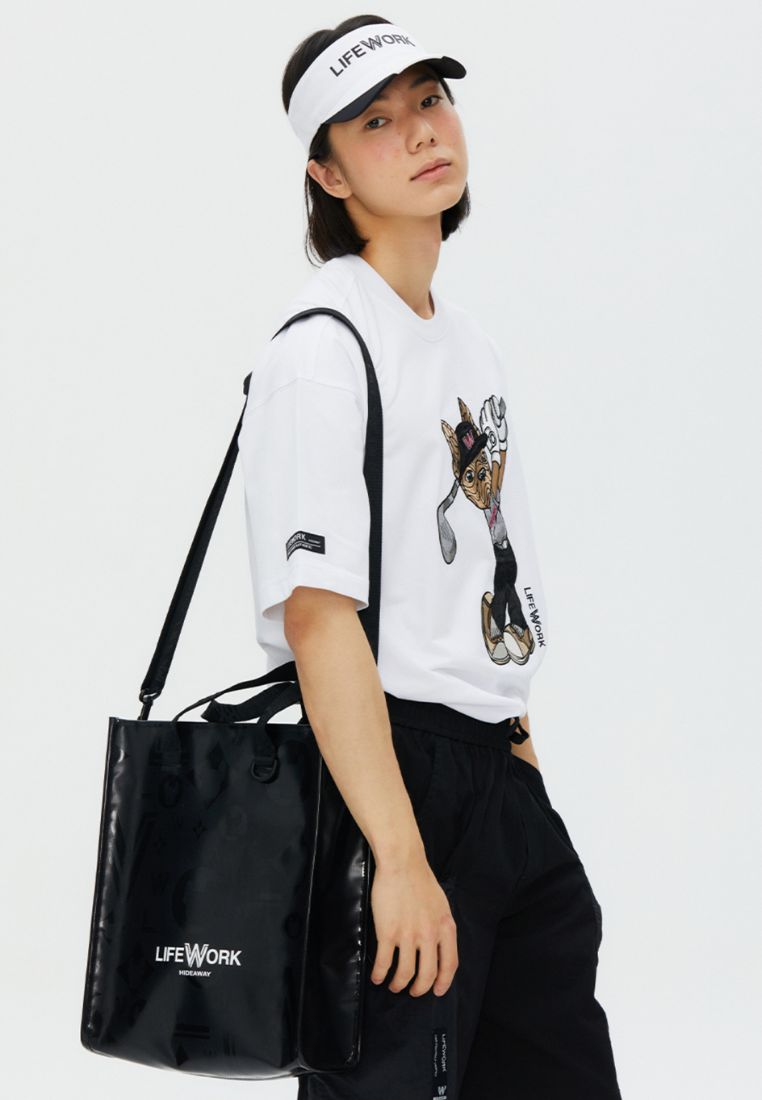 Golf Hip Dog T-Shirt White