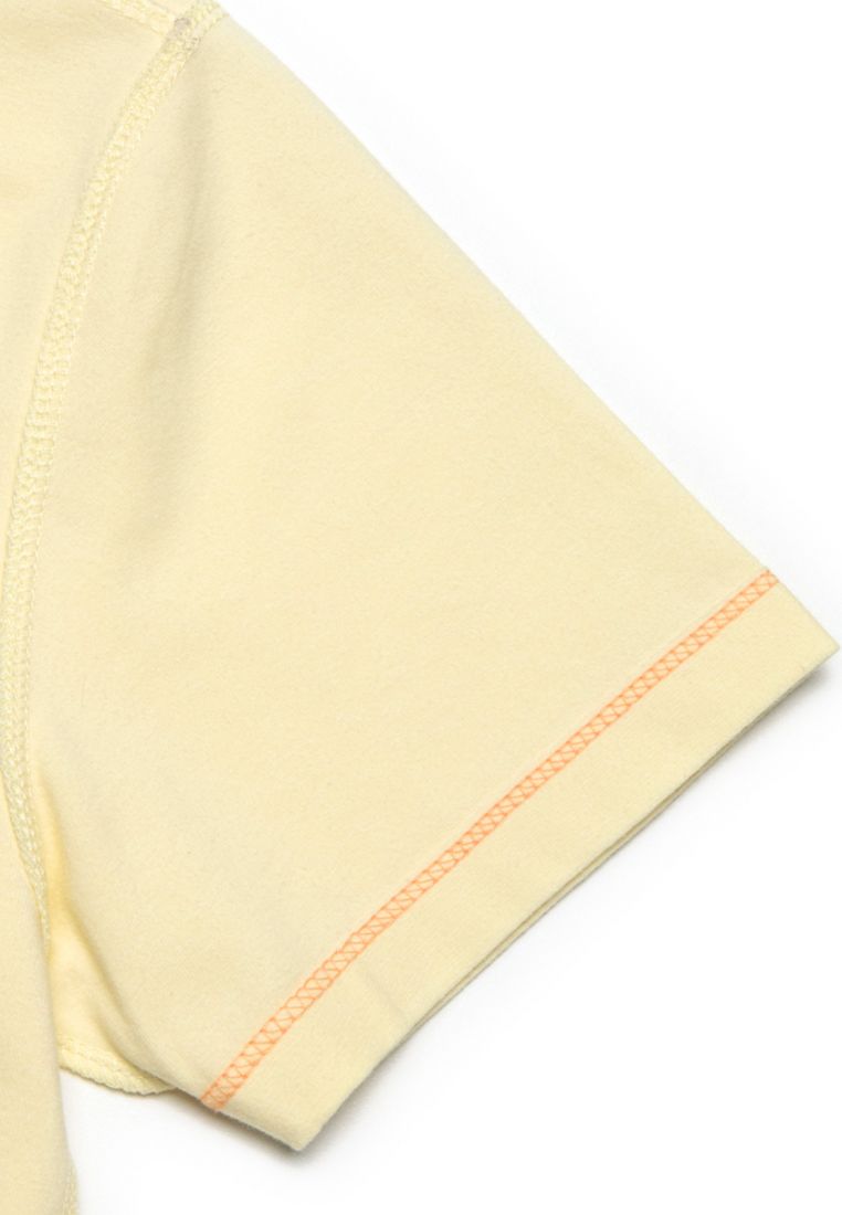 W Classic Logo Baby Crop Tee Light Yellow