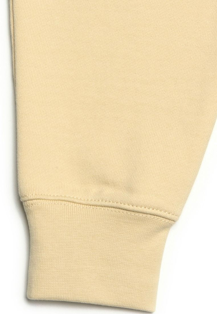 W Classic Logo Crop Sweatshirt Light Yellow
