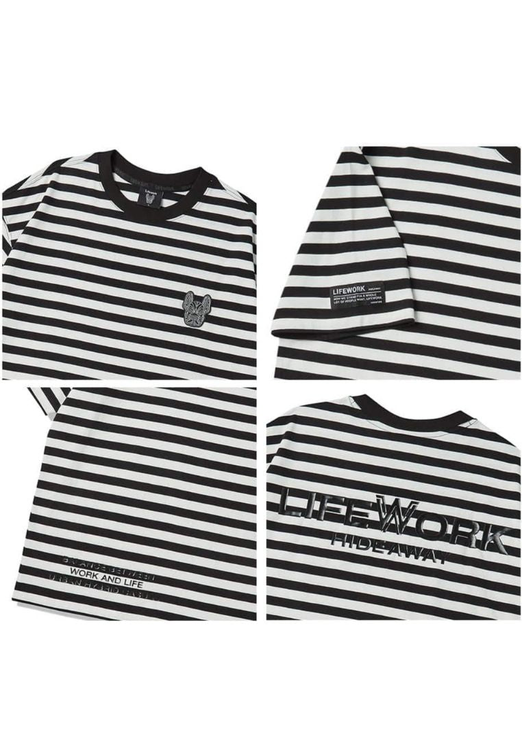 Radog Wappen Stripe T-Shirt Black