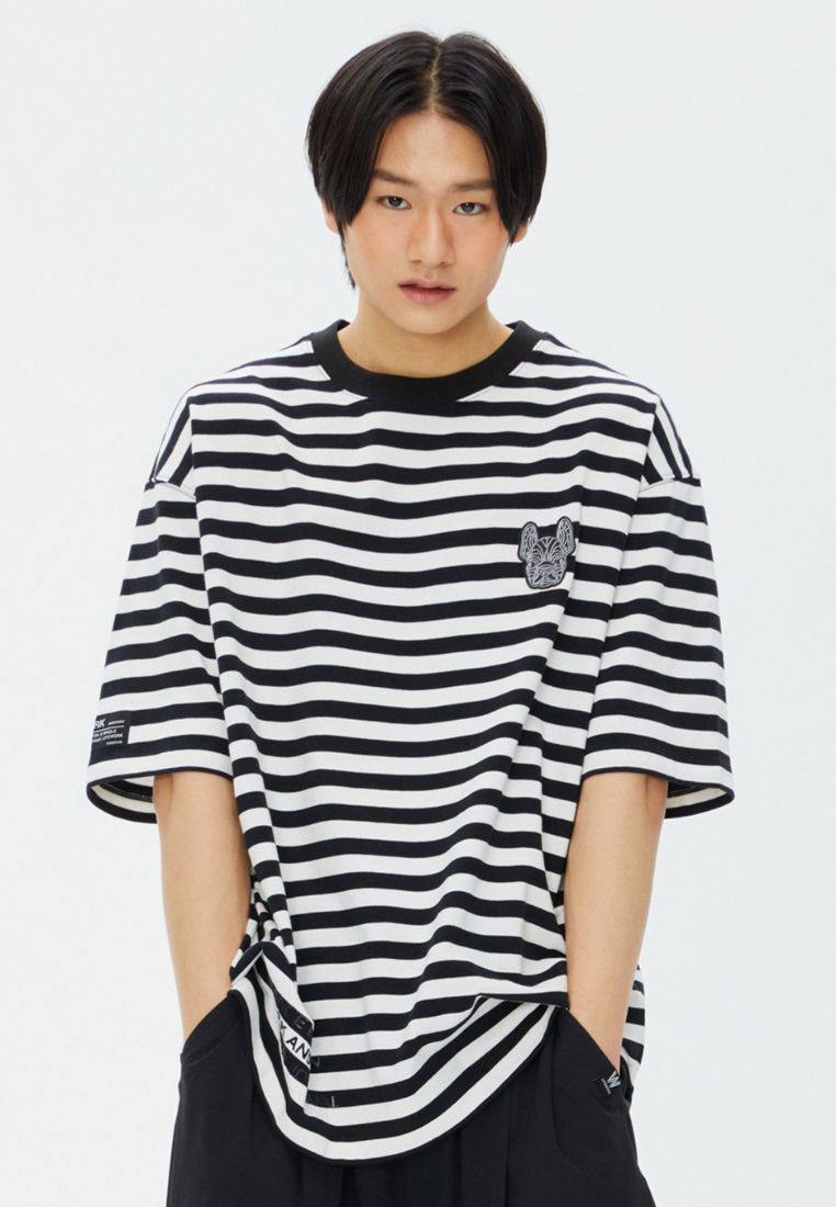Radog Wappen Stripe T-Shirt Black