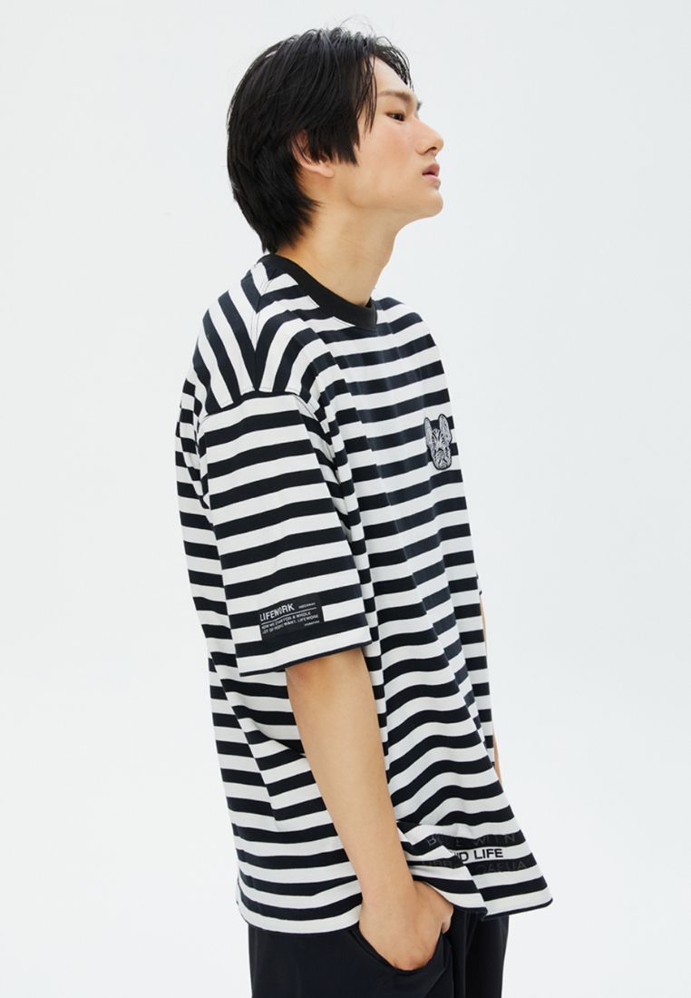 Radog Wappen Stripe T-Shirt Black