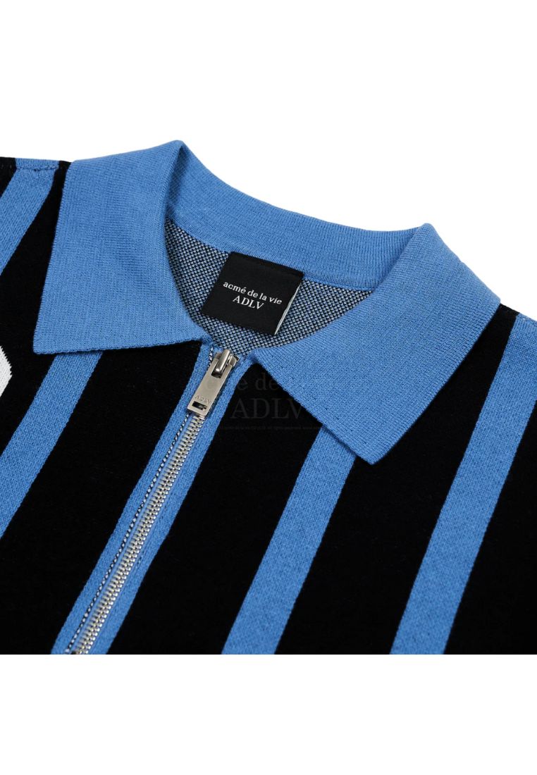 Cloud Logo Short Sleeve Knit Black