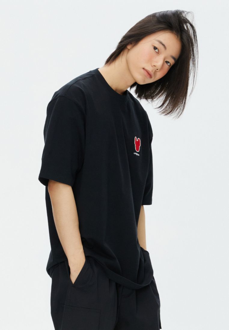Small Radog Embroidery T-Shirt Black