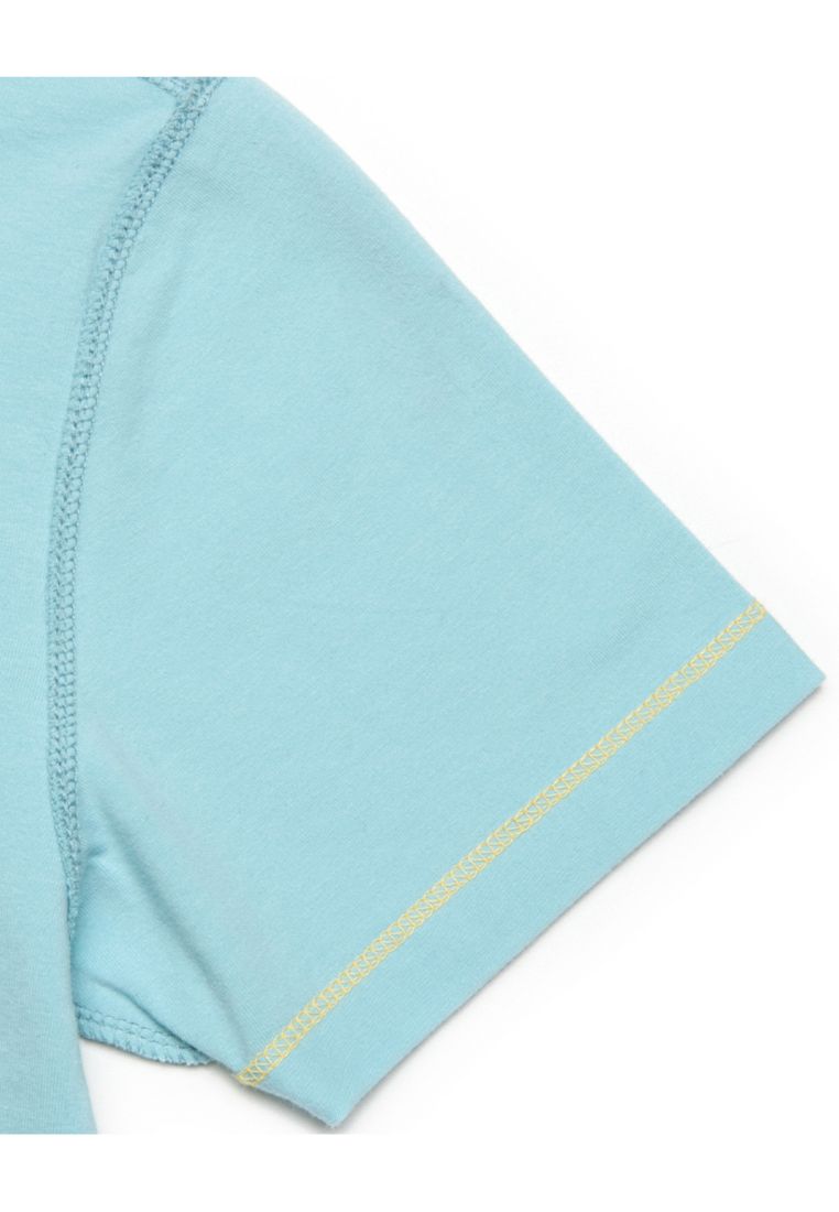 W Classic Logo Baby Crop Sky Blue