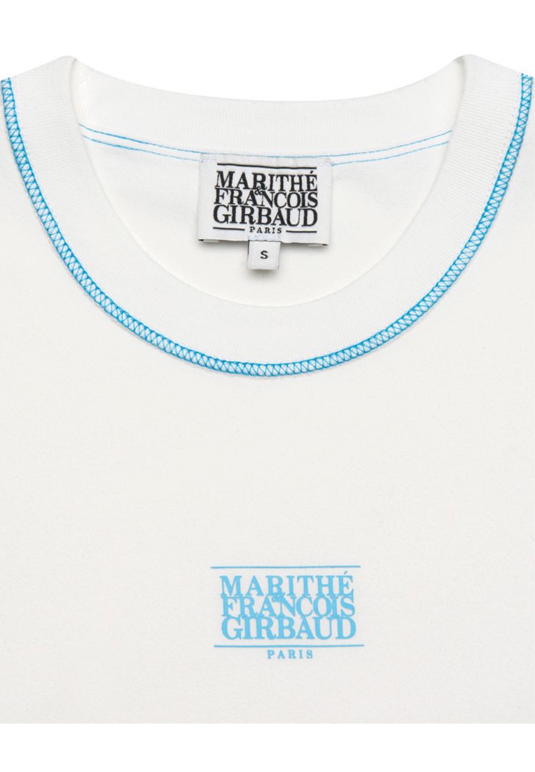 W Classic Logo Baby Crop White